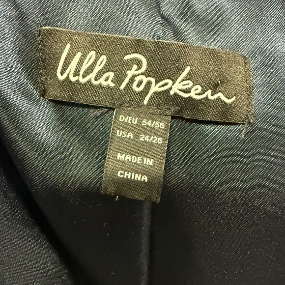 Ulla Popken Blue and Cream Faux Fur winter coat, Size 24/26 - Picture 7 of 7